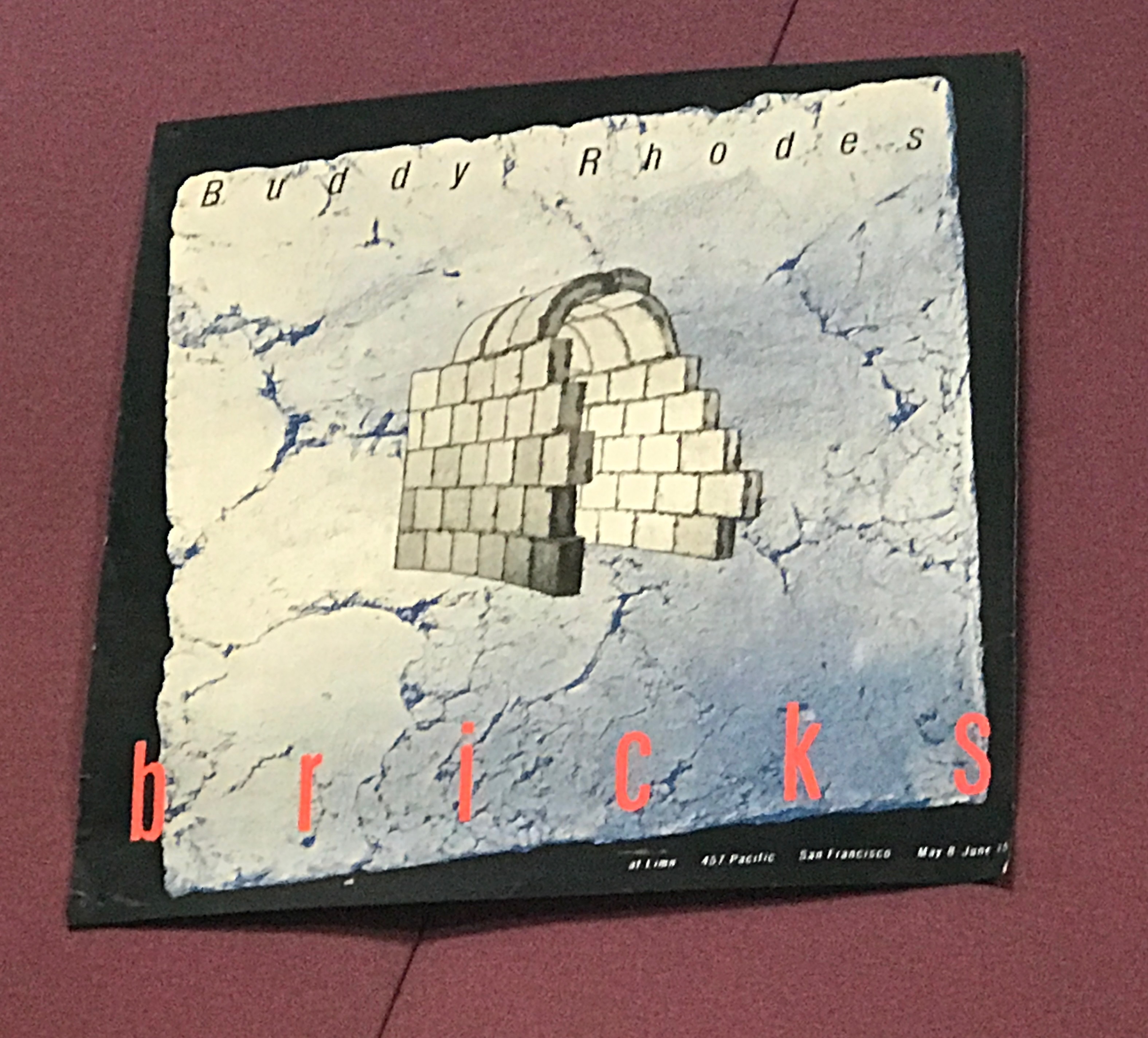 Bricks exhibition poster, San Francisco