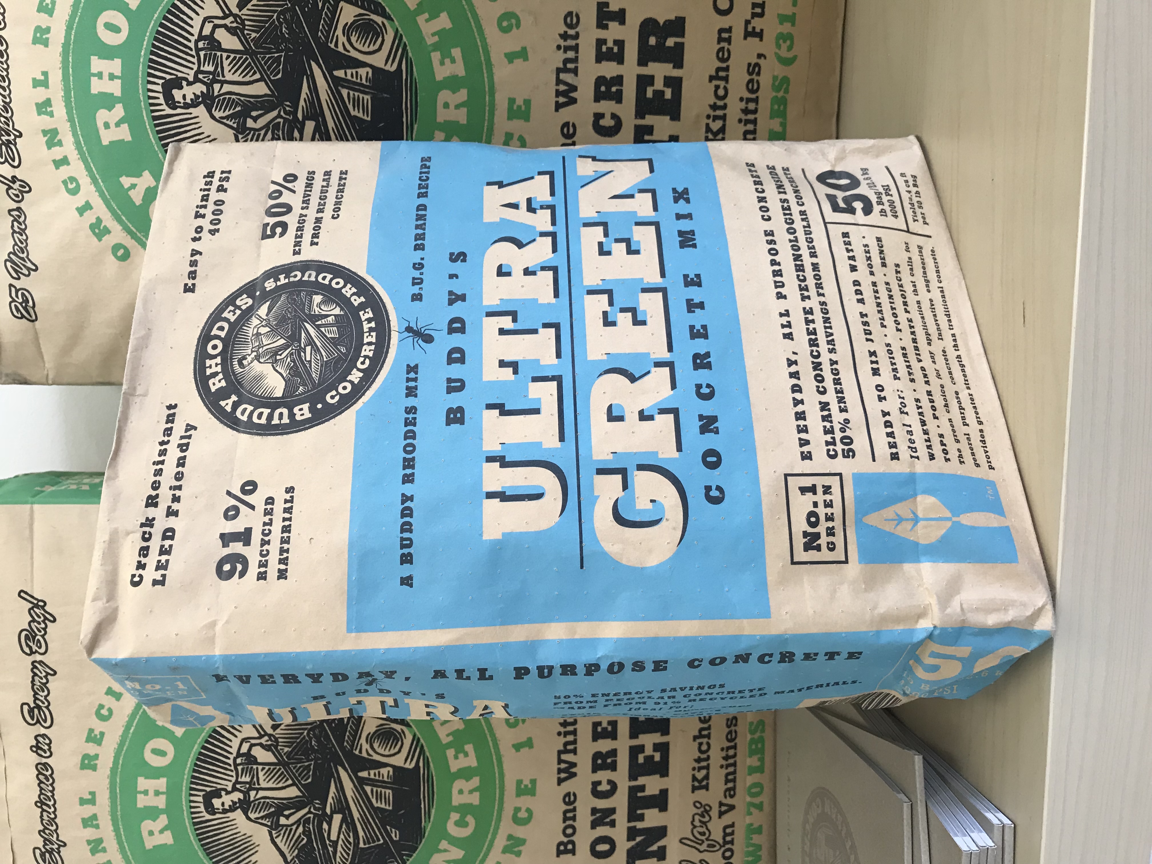 Buddy Rhodes Ultra Green Concrete Mix bag