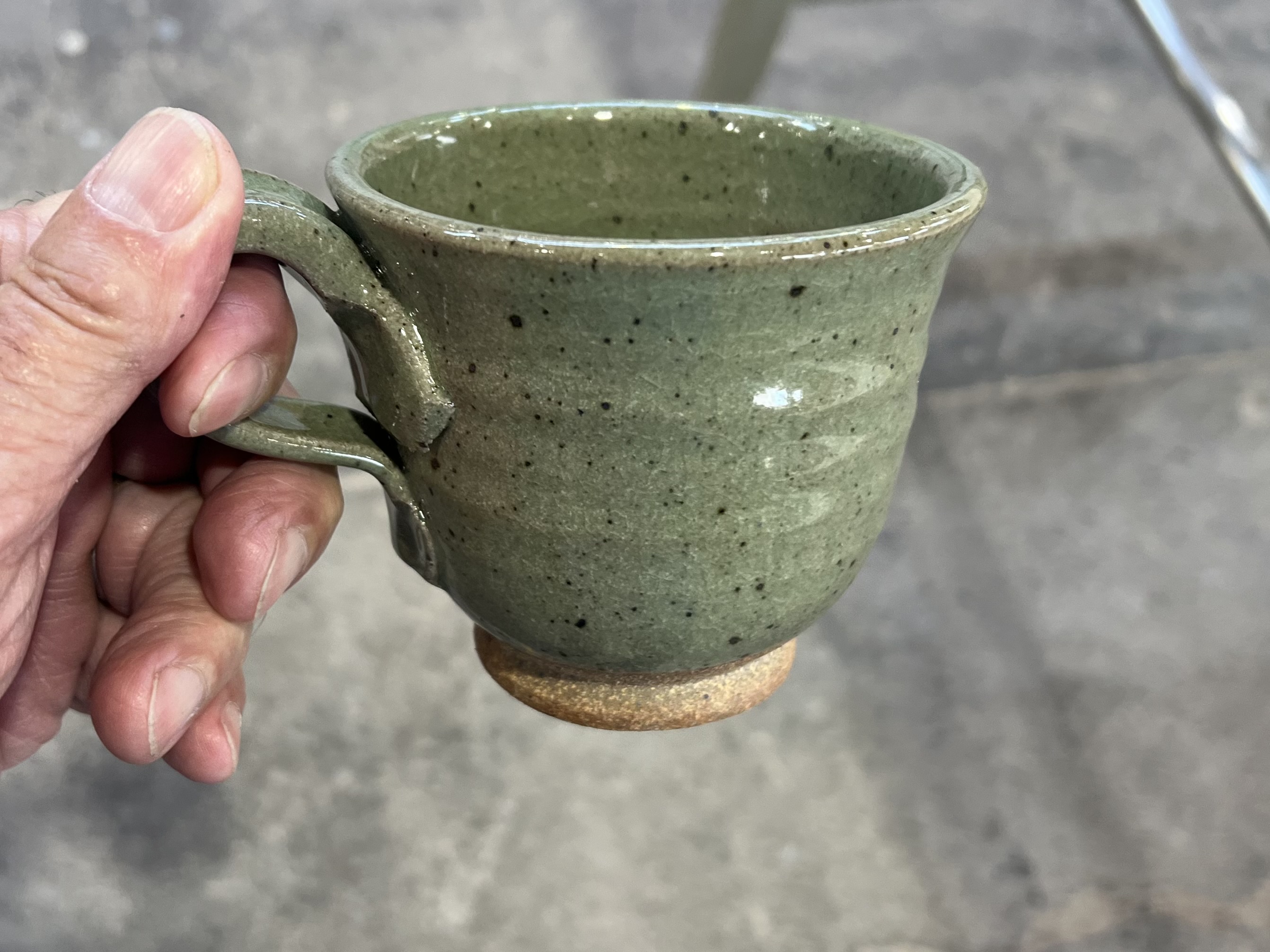 Sage green mug